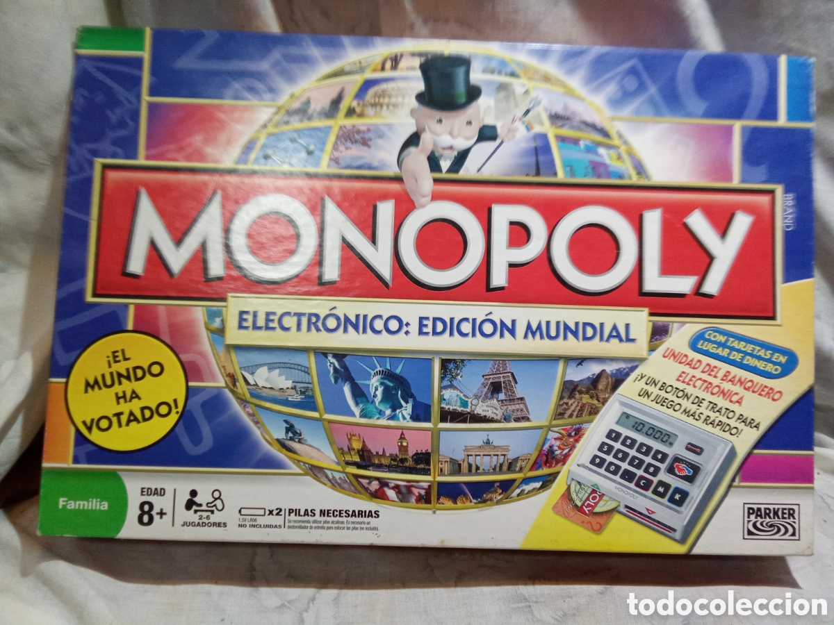 Juegos de mesa: MONOPOLY ELECTR&Oacute;NICO: EDICI&Oacute;N MUNDIAL COMPLETO - Foto 5