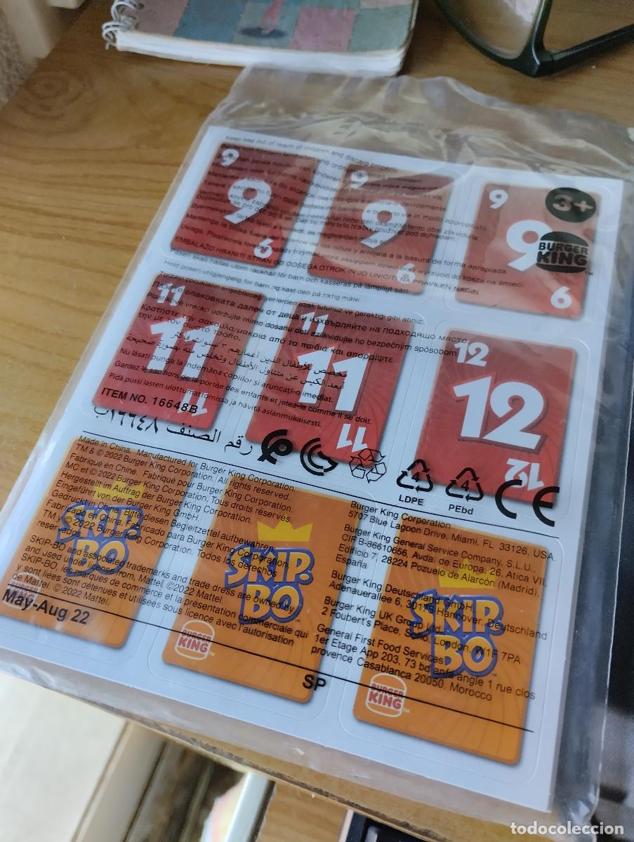 Juegos de mesa: juego skipbo del burger king del 2022 (sin abrir) - Foto 2
