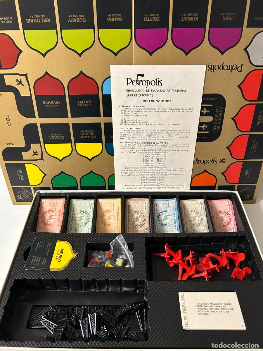 Juegos de mesa: PETROPOLIS de Juegos BORRAS 1980 COMPLETO - Foto 2
