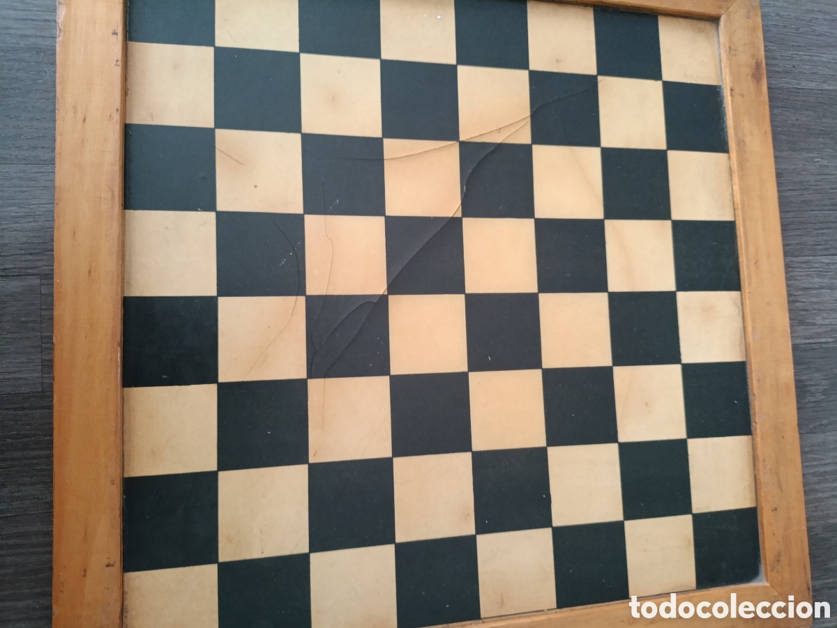 Juegos de mesa: Antiguo tablero de parch&iacute;s y damas - Foto 3