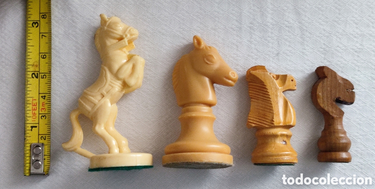 Juegos de mesa: Lote 3 juegos completos de piezas de ajedrez. - Foto 8
