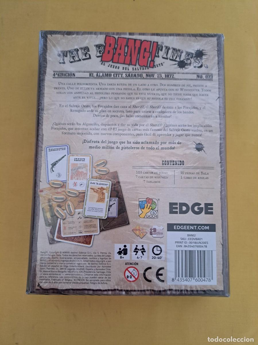 Juegos de mesa: EMILIANO SCIARRA - BANG! &iexcl;EL JUEGO DEL SALVAJE OESTE! - EDGE - Foto 2