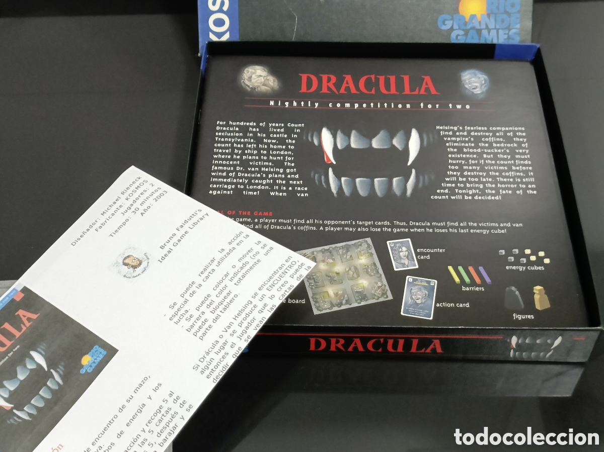 Juegos de mesa: Vintage Juego Dracula - Board Game (RioGrande / Kosmos) - Foto 5