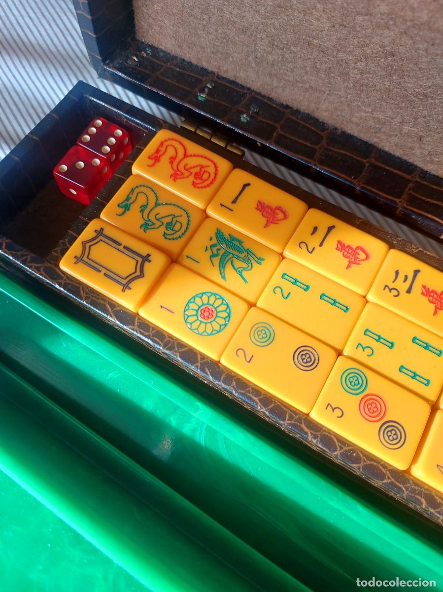 Juegos de mesa: Mahjong en malet&iacute;n de piel - Foto 2