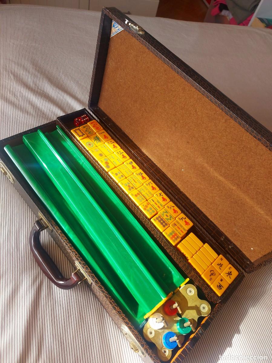 Juegos de mesa: Mahjong en malet&iacute;n de piel - Foto 3
