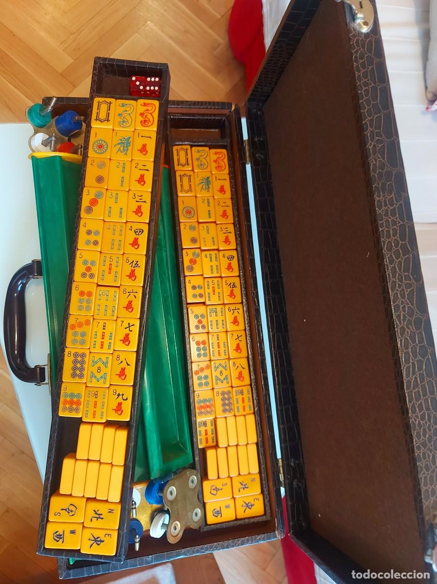Juegos de mesa: Mahjong en malet&iacute;n de piel - Foto 8