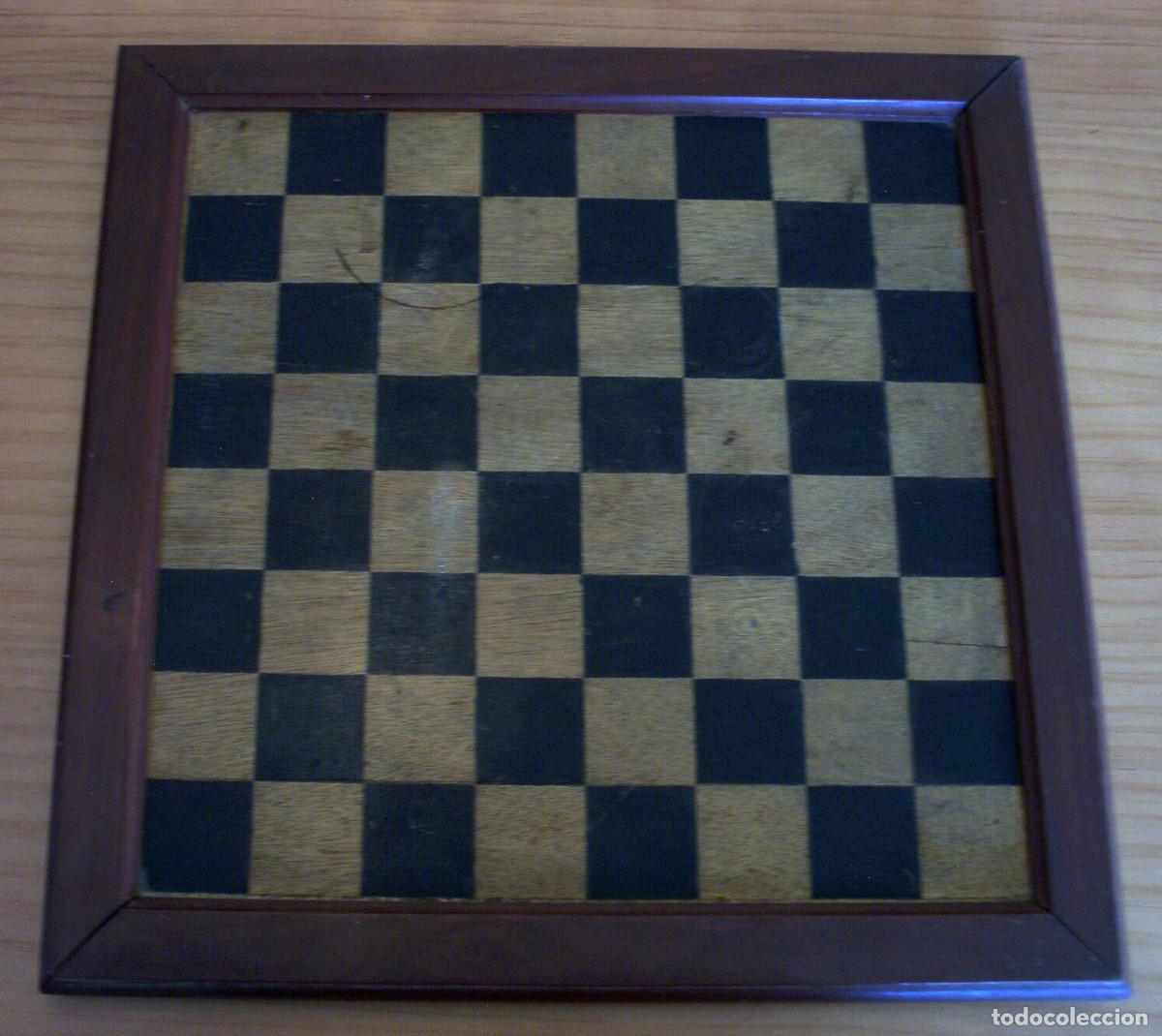 Juegos de mesa: TABLERO DE AJEDREZ Y DE DAMAS - DE MADERA - Foto 6