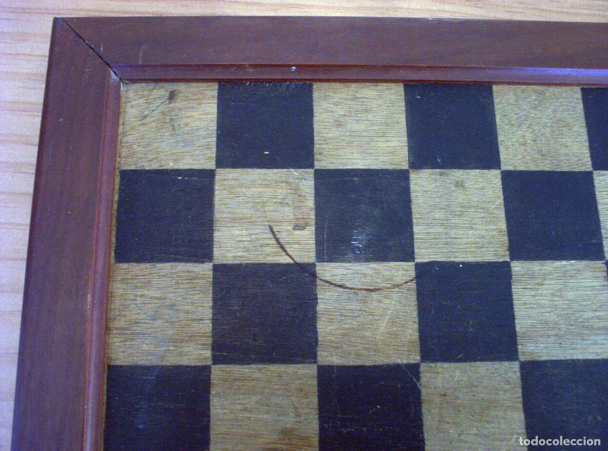 Juegos de mesa: TABLERO DE AJEDREZ Y DE DAMAS - DE MADERA - Foto 8