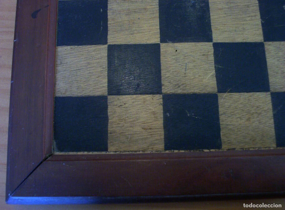 Juegos de mesa: TABLERO DE AJEDREZ Y DE DAMAS - DE MADERA - Foto 10