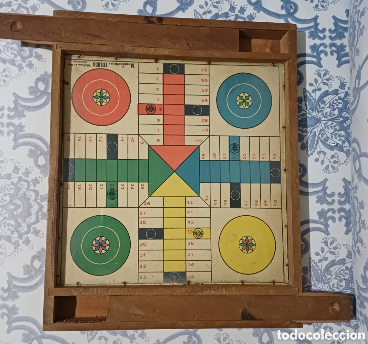 Juegos de mesa: Juego de parchis y damas antiguo - Foto 2