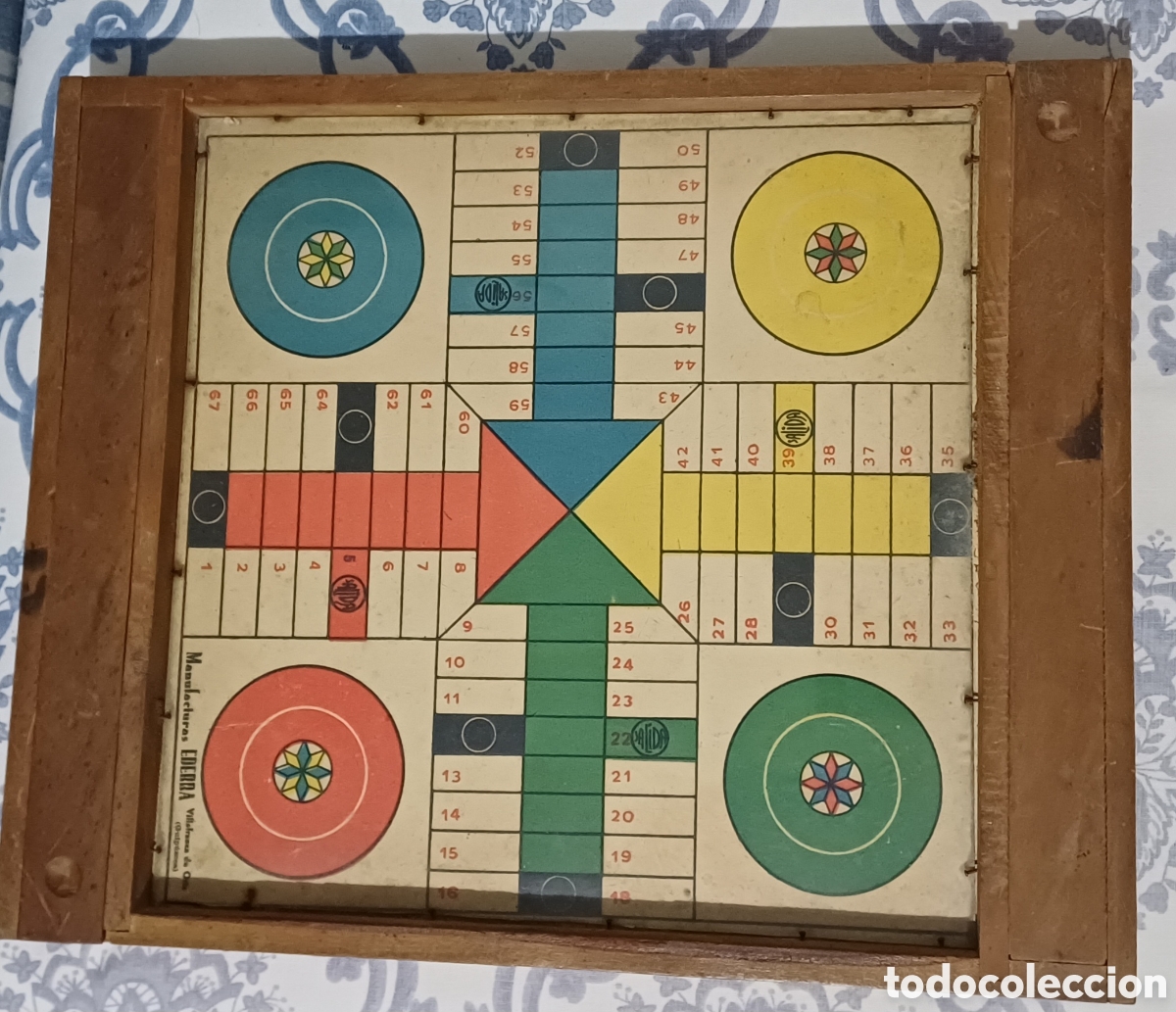 Juegos de mesa: Juego de parchis y damas antiguo - Foto 1