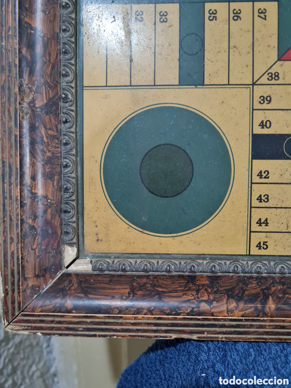 Juegos de mesa: Antiguo parch&iacute;s de chapa y madera - Foto 4