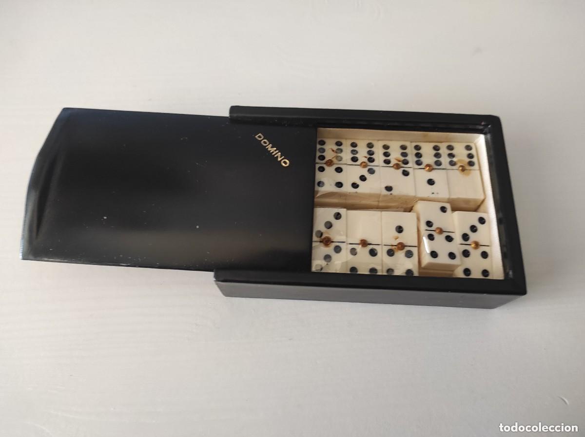 Juegos de mesa: JUEGO DE DOMIN&Oacute; EN ESTUCHE DE PIEL - Foto 2