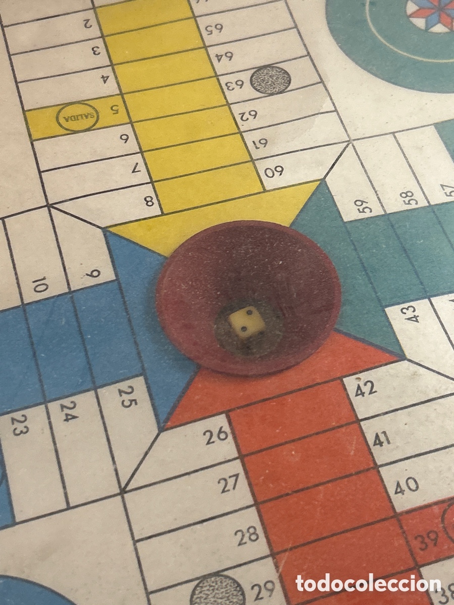 Juegos de mesa: PARCH&Iacute;S LANZADADO ANTIGUO - Foto 2