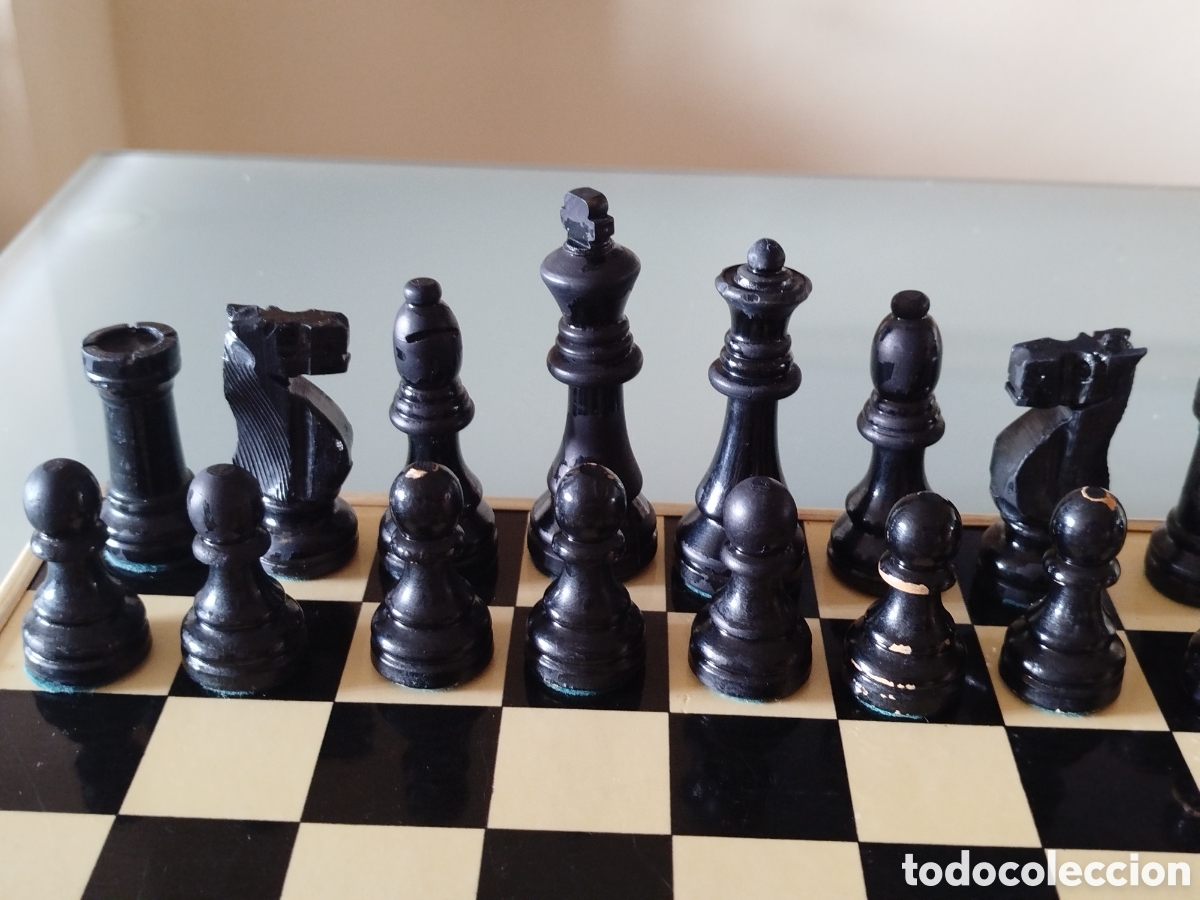 Juegos de mesa: Ajedrez de madera de los a&ntilde;os 70/80 - Foto 3