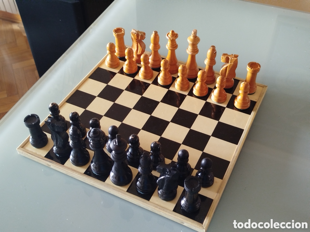 Juegos de mesa: Ajedrez de madera de los a&ntilde;os 70/80 - Foto 9