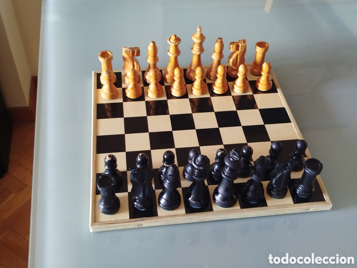 Juegos de mesa: Ajedrez de madera de los a&ntilde;os 70/80 - Foto 10