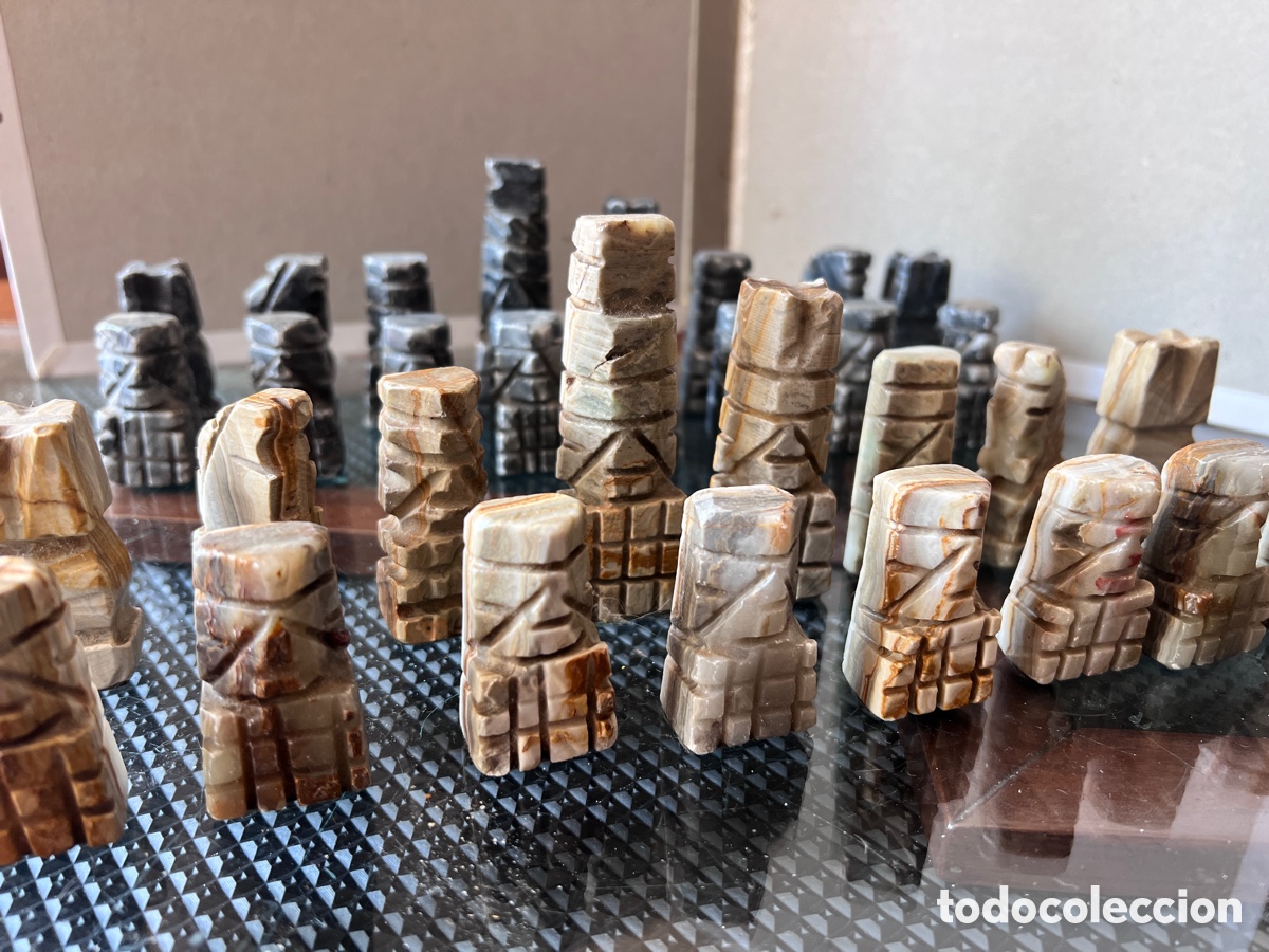 Juegos de mesa: JUEGO DE AJEDREZ TALLADO - Foto 2