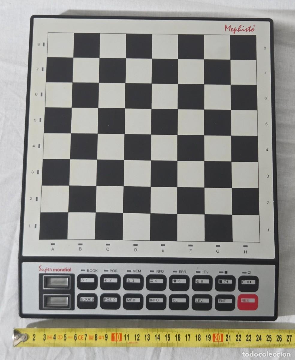 Juegos de mesa: Computador de Ajedrez, Mephisto Super Mondial, Funcionando - Foto 12