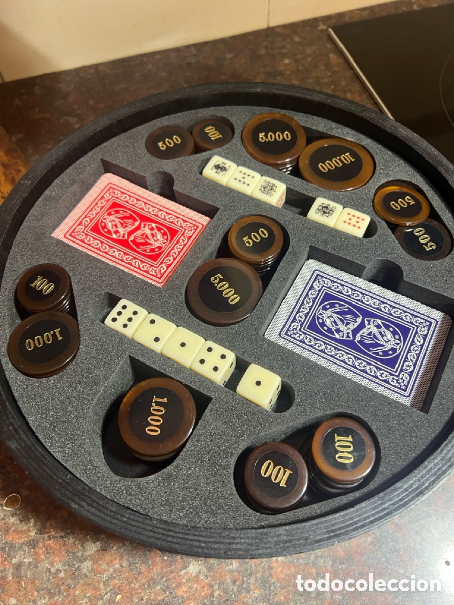 Juegos de mesa: Juego de poker vintage - Foto 2