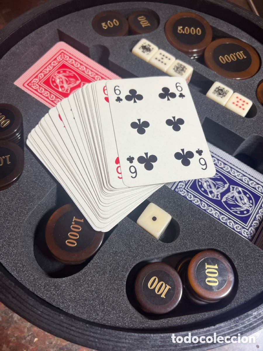 Juegos de mesa: Juego de poker vintage - Foto 3