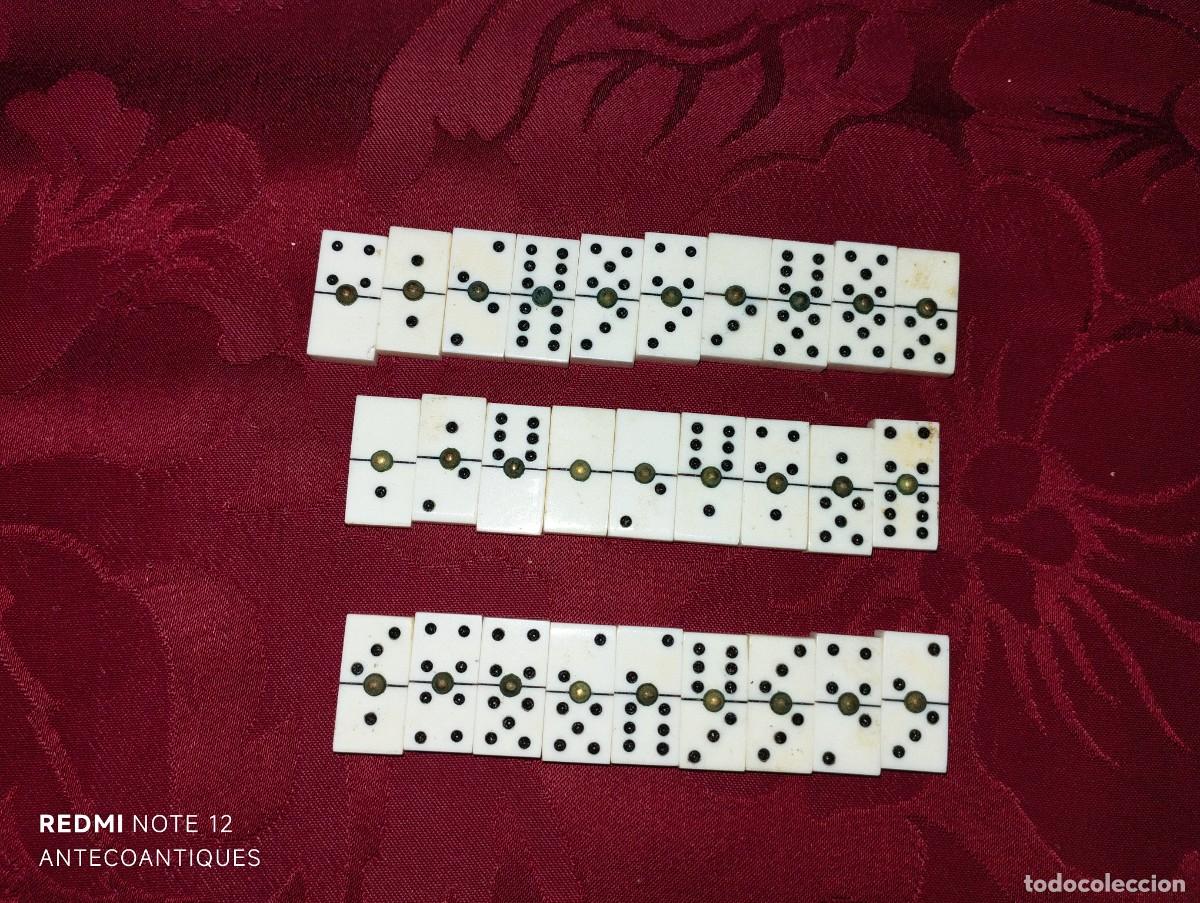 Juegos de mesa: ANTIGUO JUEGO DE DOMIN&Oacute; MINI - Foto 3