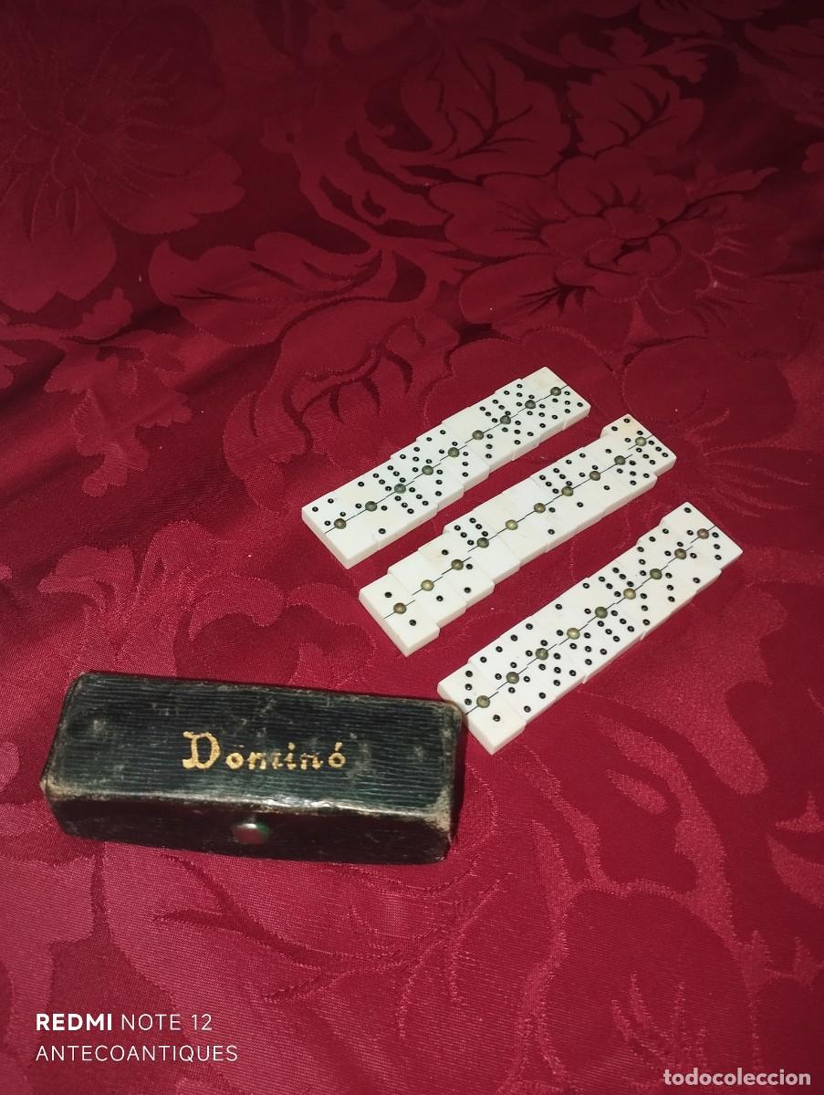 Juegos de mesa: ANTIGUO JUEGO DE DOMIN&Oacute; MINI - Foto 2