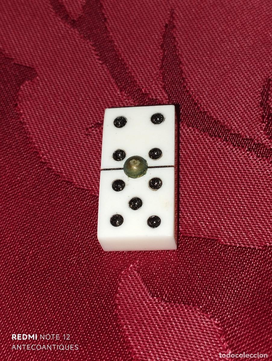 Juegos de mesa: ANTIGUO JUEGO DE DOMIN&Oacute; MINI - Foto 4