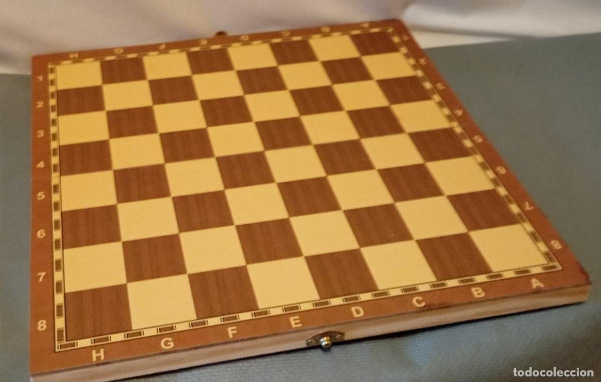 Juegos de mesa: Juego de mesa 3 en 1: Ajedrez, Damas y Backgammon - Foto 4