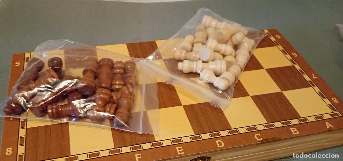 Juegos de mesa: Juego de mesa 3 en 1: Ajedrez, Damas y Backgammon - Foto 6