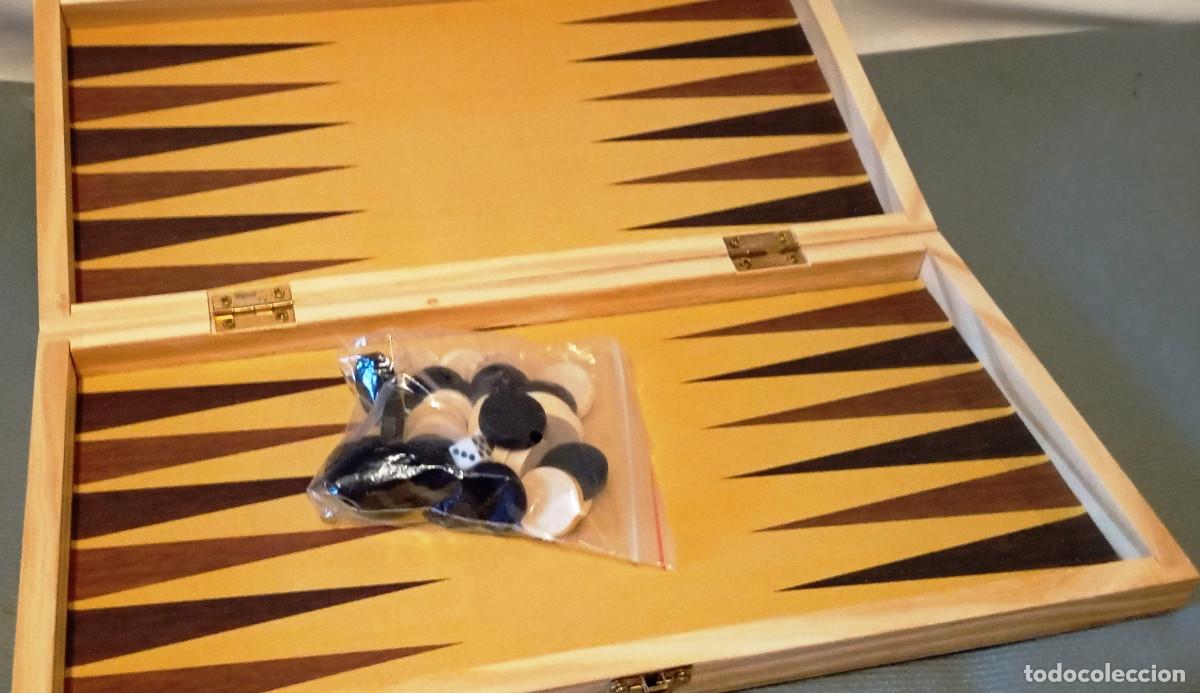 Juegos de mesa: Juego de mesa 3 en 1: Ajedrez, Damas y Backgammon - Foto 7