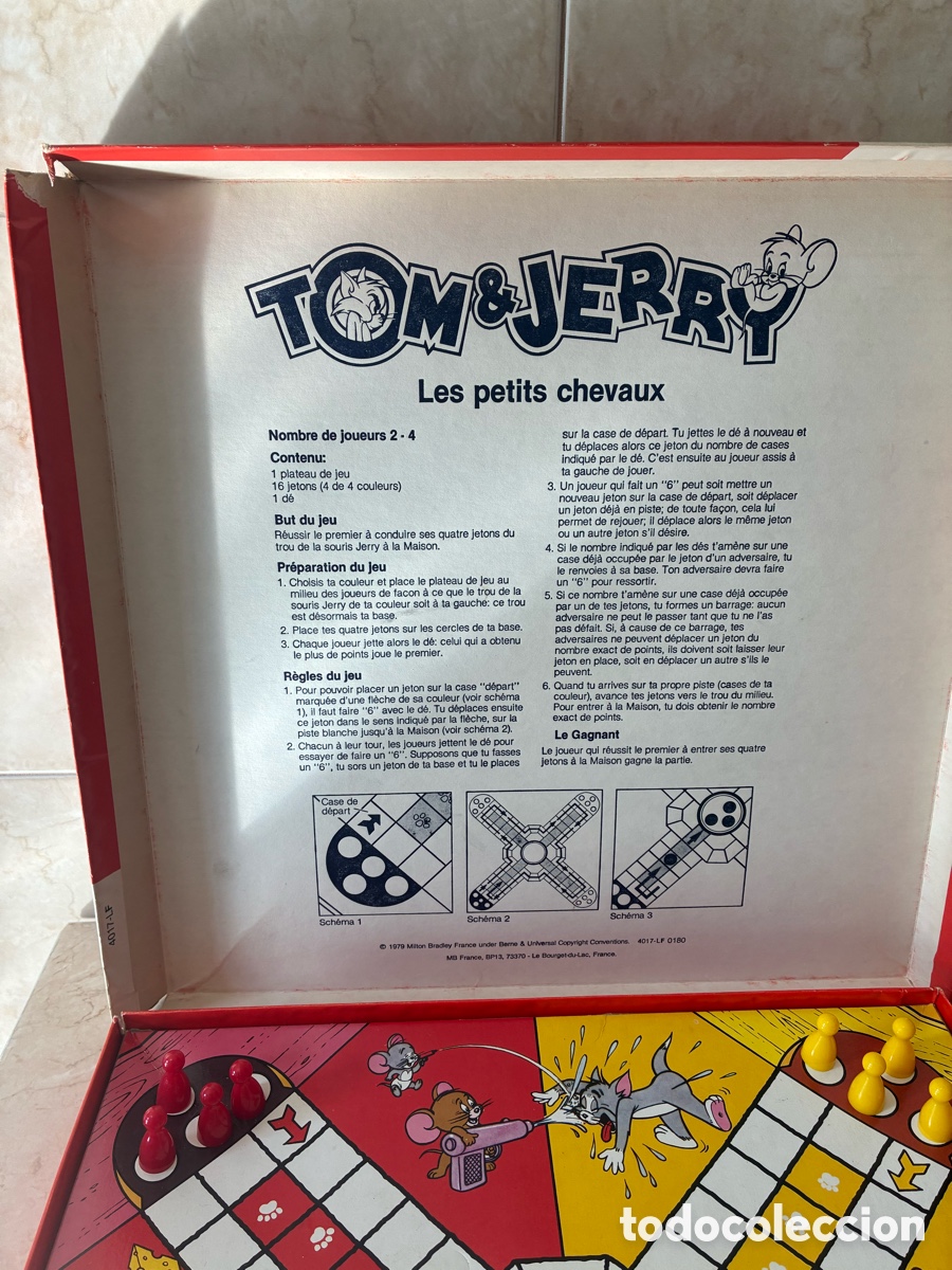 Juegos de mesa: Juego de mesa TOM & JERRY . Les petits chevaux. 1981 - Foto 3