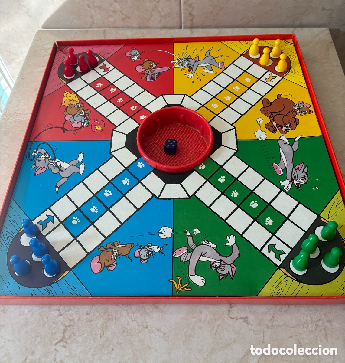 Juegos de mesa: Juego de mesa TOM & JERRY . Les petits chevaux. 1981 - Foto 5