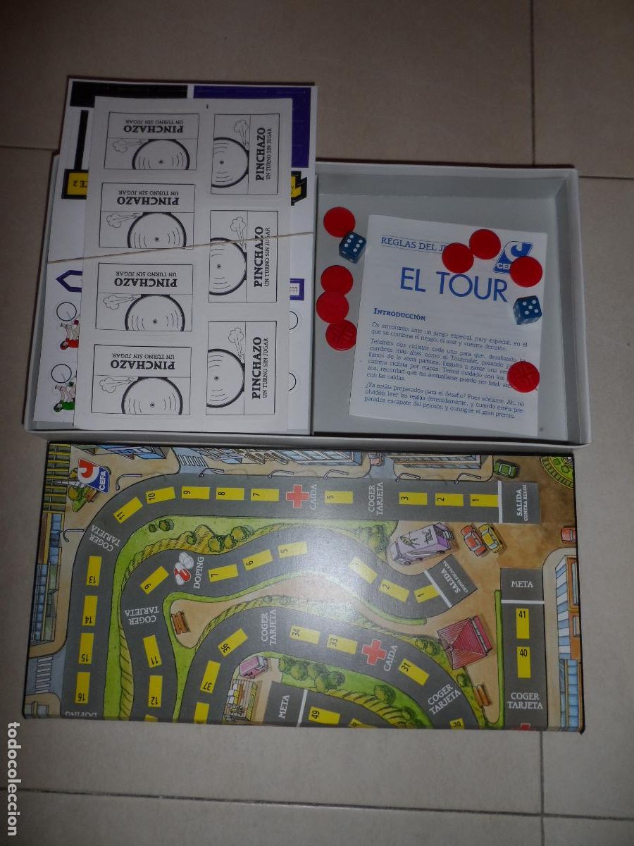 Juegos de mesa: JUEGO DE MESA EL TOUR CEFA 1989 NUEVO - Foto 2
