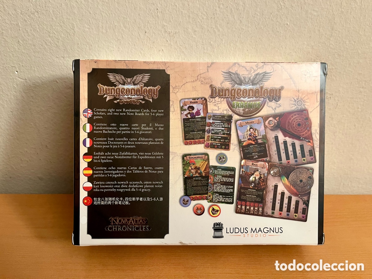 Juegos de mesa: Dungeonology Pintado + Exp. Erasmus Nuevo - Foto 11