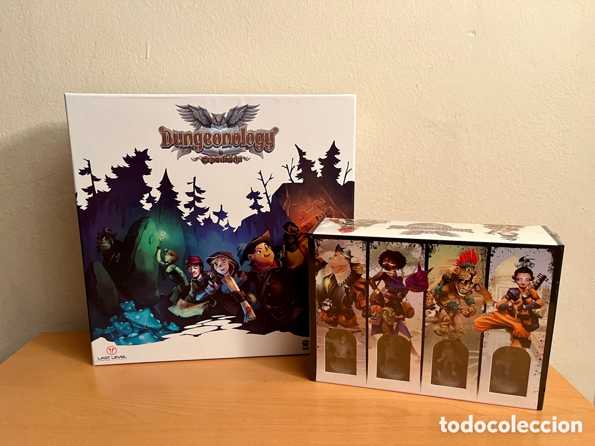 Juegos de mesa: Dungeonology Pintado + Exp. Erasmus Nuevo - Foto 1