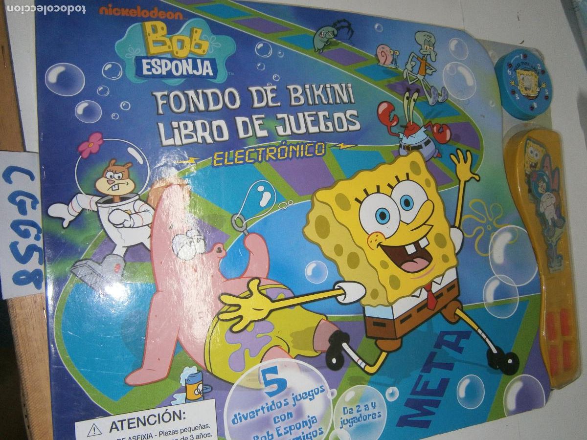 Juegos de mesa: LIBRO DE JUEGOS ELECTRONICO BOB ESPONJA