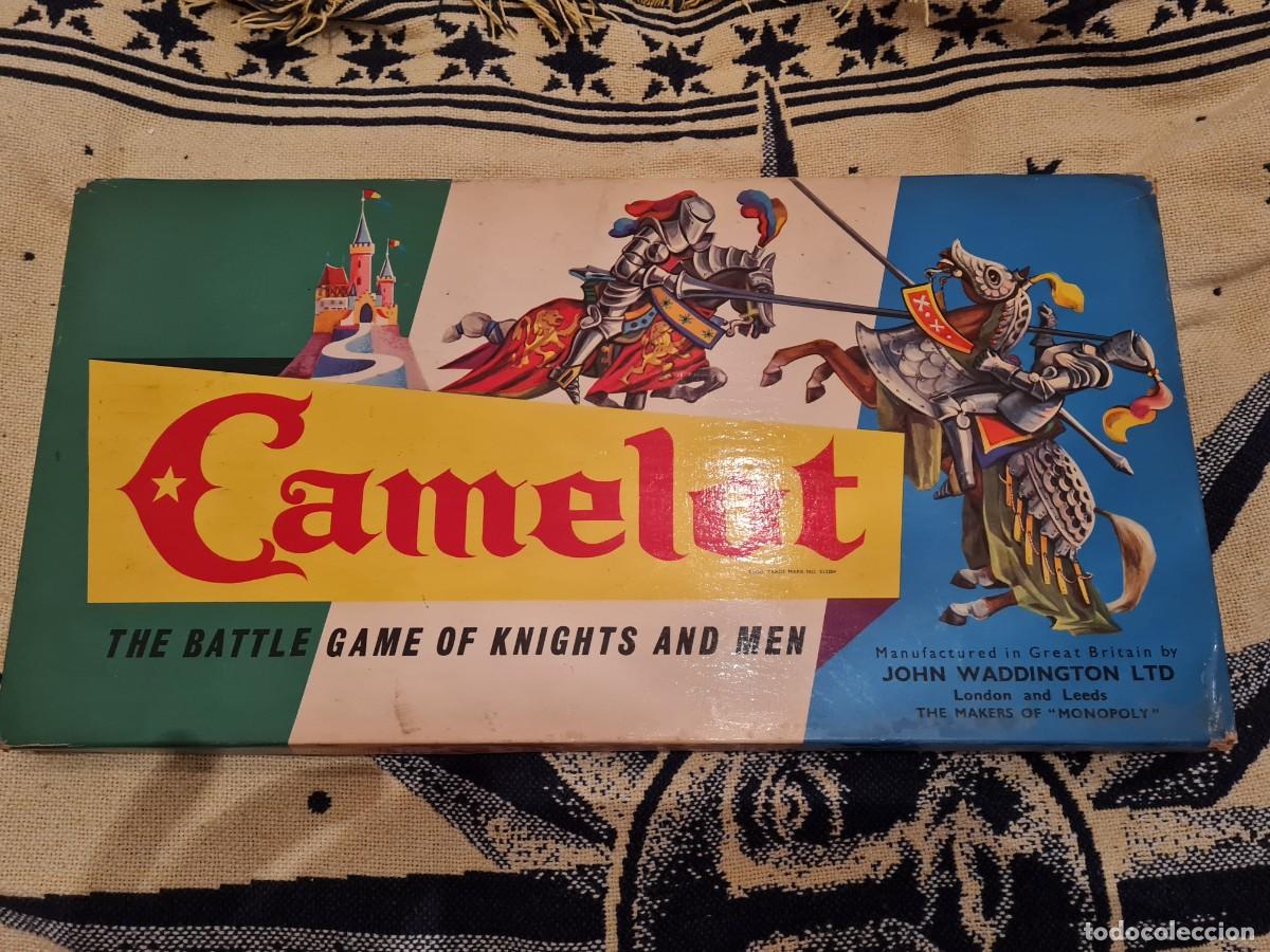 Juegos de mesa: Camelot Board Game, Battle Knights & Men (Waddingtons) 1950 COMPLETO - Foto 1
