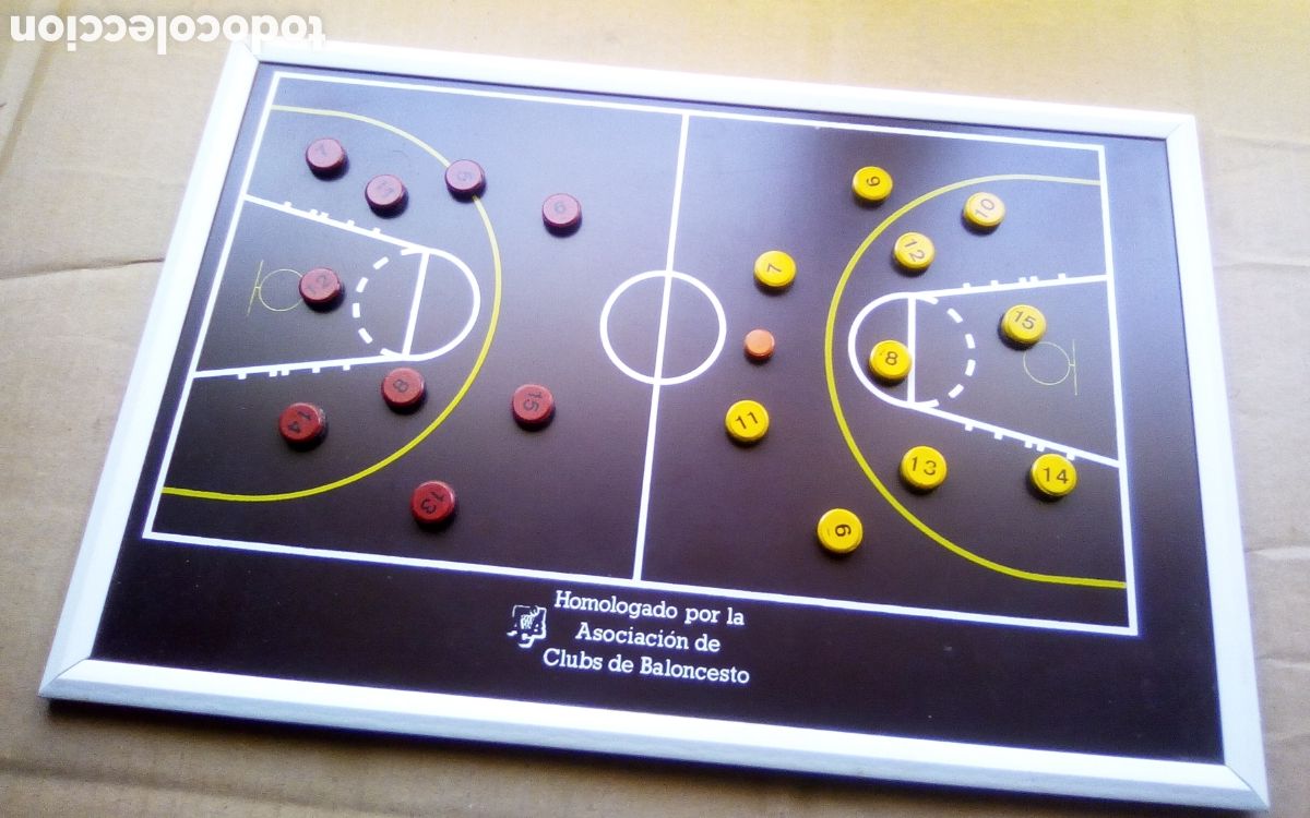 Juegos de mesa: Tablero juego de baloncesto. Homologado por la Asociaci&oacute;n de Clubs de Baloncesto. Mide 36,5 x 24,5cm