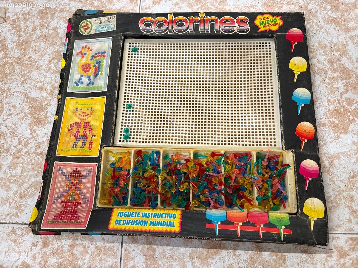 Juegos de mesa: Antiguo juego de mosaico, Juguetes Pique de Badalona. Caja original. Mide 39x34