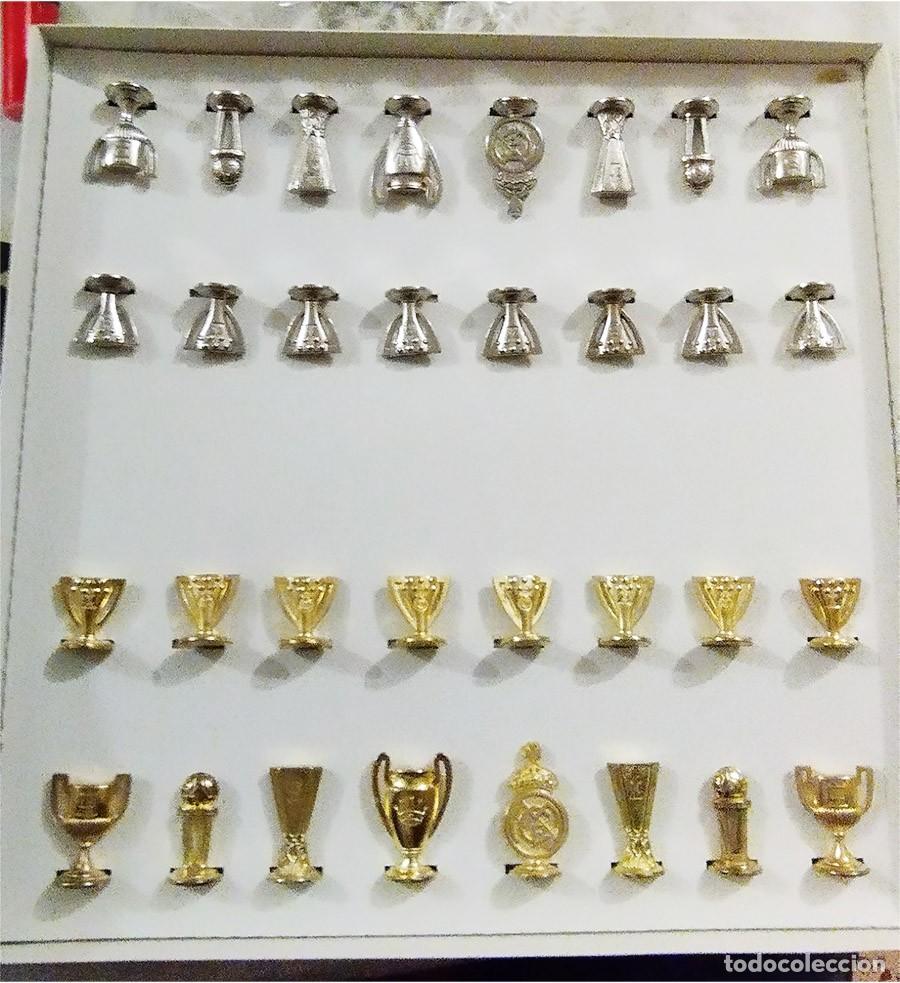 Juegos de mesa: AJEDREZ DEL REAL MADRID CON TABLERO Y ESTUCHE - Foto 1