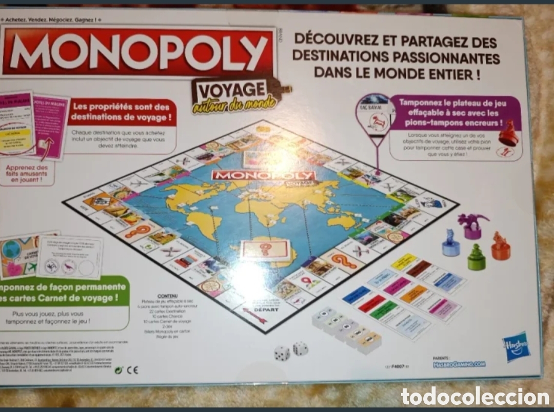 Juegos de mesa: Monopoly &rdquo;Voyager Autour du Monde&rdquo; - Foto 2