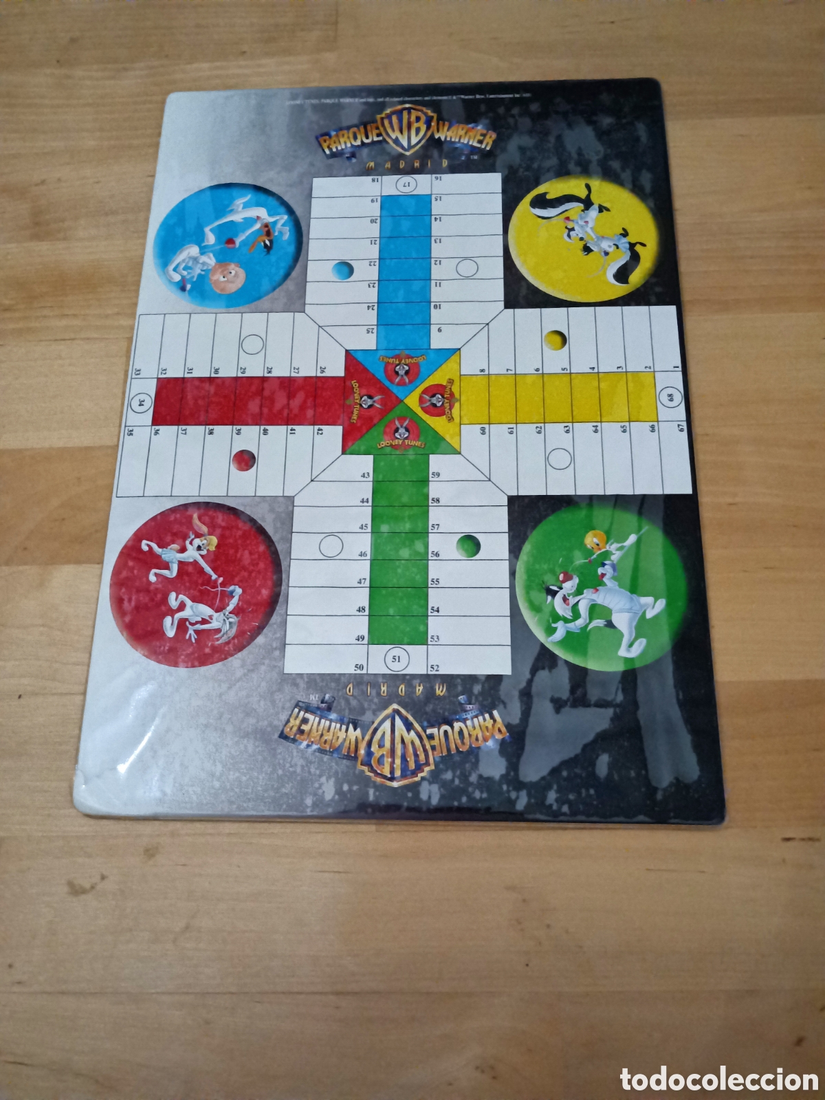 Juegos de mesa: PARCHIS/TRES EN RALLA PARQUE WARNER - JUEGO DE VIAJE