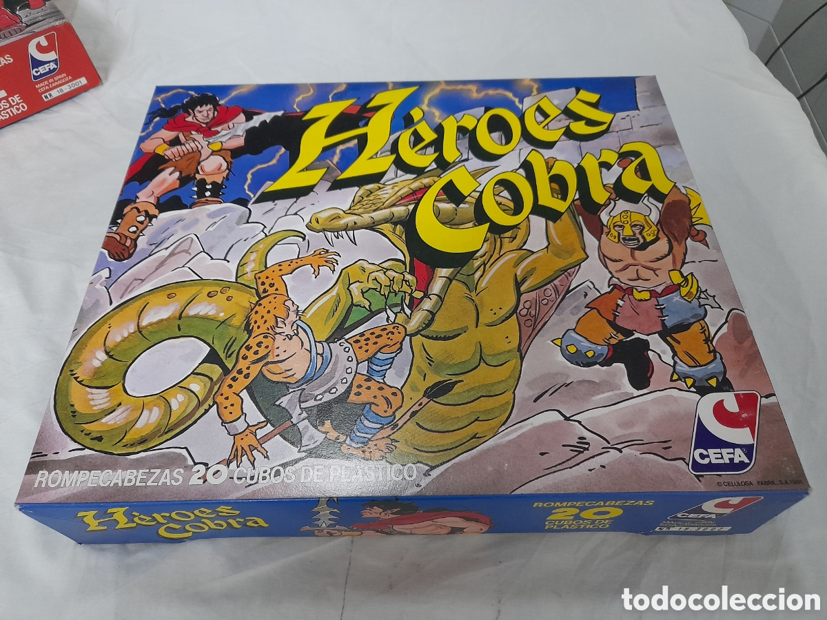 Juegos de mesa: ANTIGUO ROMPECABEZAS DE CUBOS, HEROES COBRA. DE CEFA. 20 CUBOS