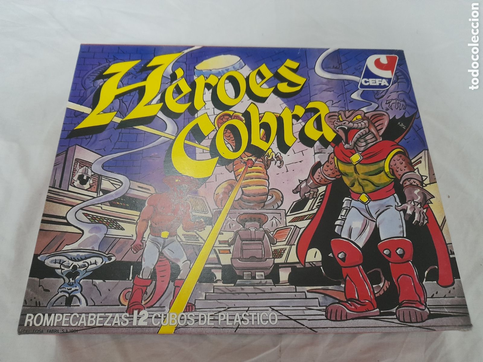 Juegos de mesa: ANTIGUO ROMPECABEZAS DE CUBOS, HEROES COBRA. DE CEFA. 12 CUBOS