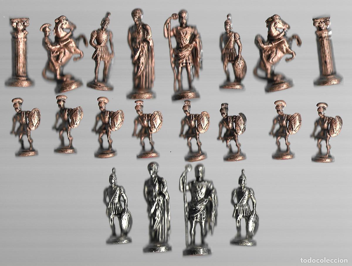 Juegos de mesa: MUY BONITO CONJUNTO DE PIEZAS DE AJEDREZ ROMANO LAS DE LA FOTO