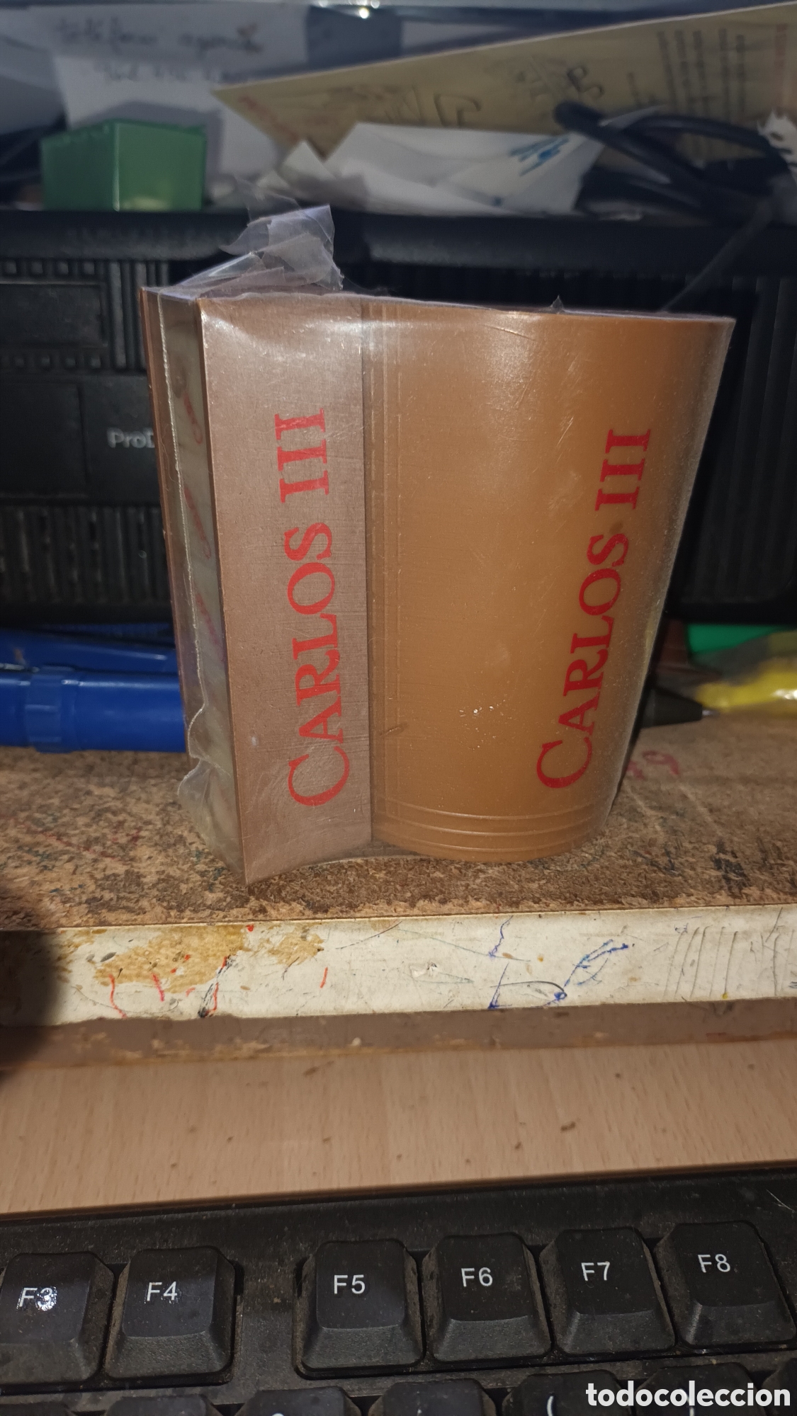 Juegos de mesa: Juego de dados, publicidad brandy Carlos III