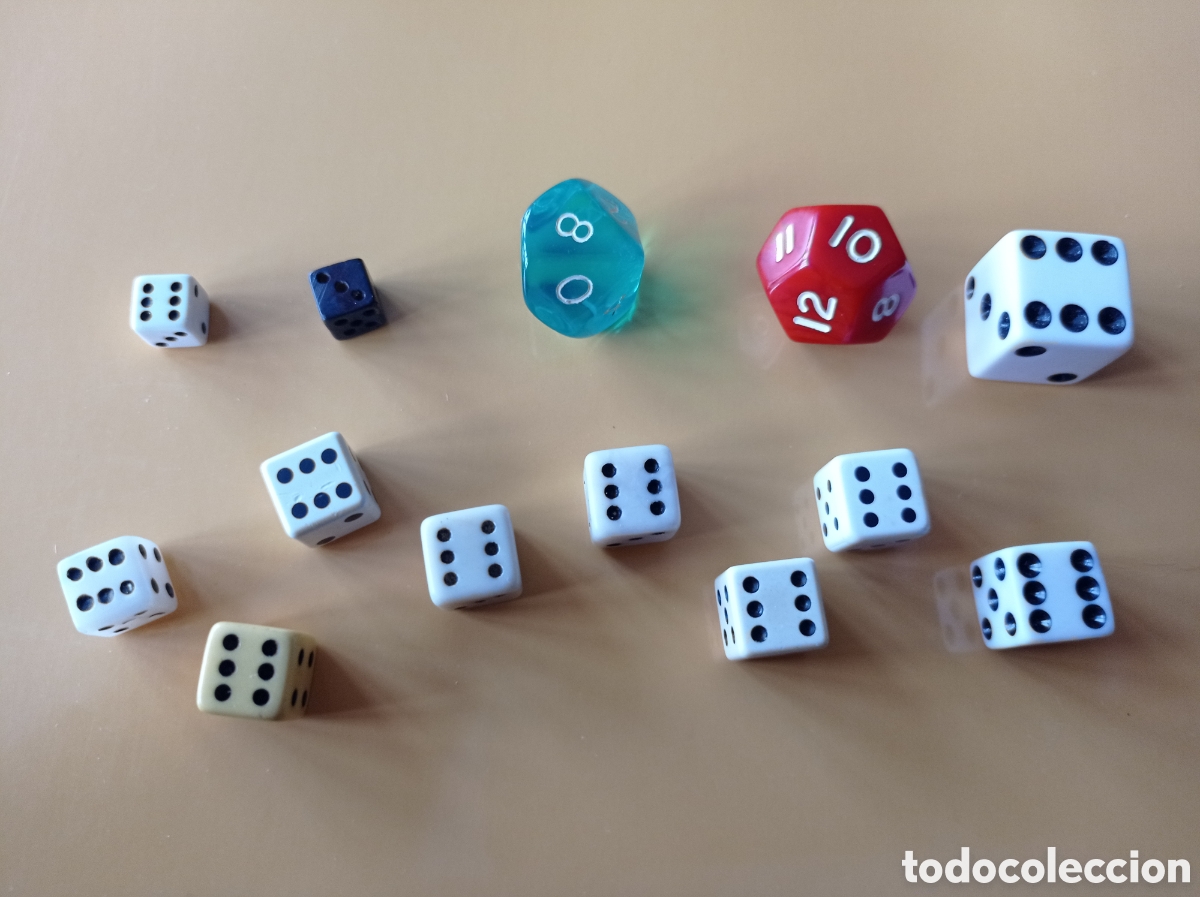 Juegos de mesa: Peque&ntilde;a colecci&oacute;n de dados variados - Foto 2