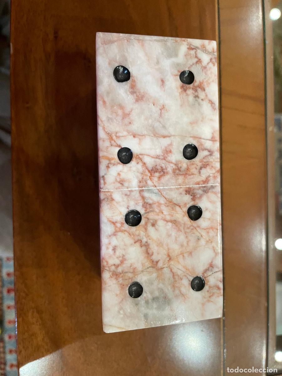 Juegos de mesa: Juego domin&oacute; marmol rosa