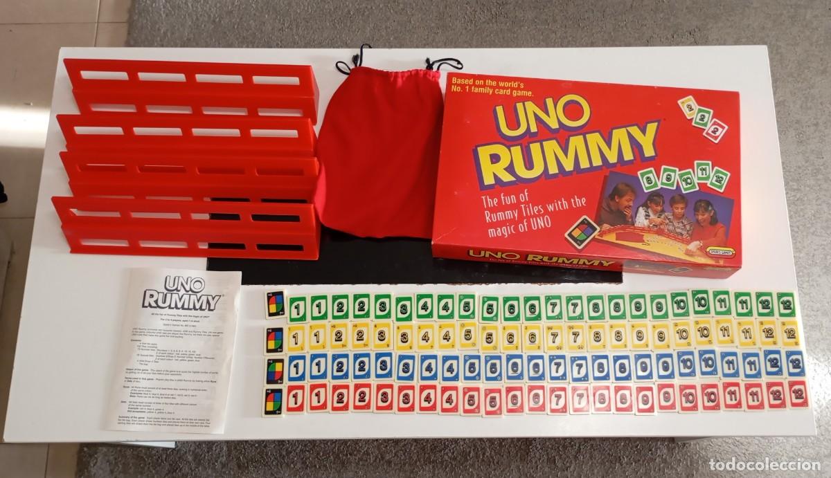Juegos de mesa: JUEGO DE MESA UNO RUMMI-UP,DE MATTEL,VINTAGE DE 1993, COMPLETO ,2-4 JUGADORES,+ 7 A&Ntilde;OS